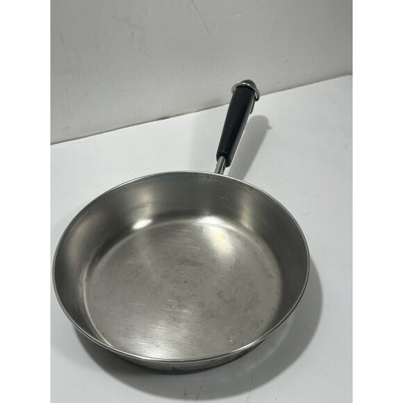 Vintage Revere Ware Copper Clad 8" Skillet Frying‎ Pan Process Patent - Picture 3 of 7